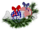 Patriotic Christmas Ornaments