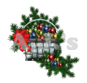 Christmas Ornament Basket