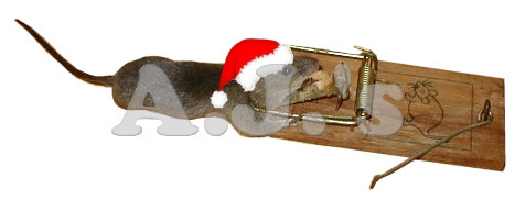 Deceased Santa Mouse