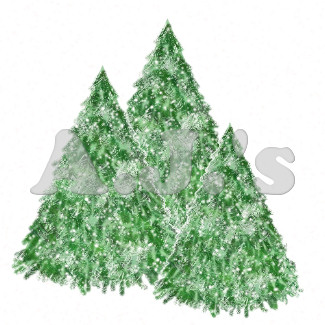 Snow Tipped Trees