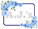Blue Floral Frame