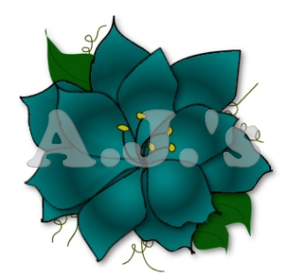 Dark Teal Flower
