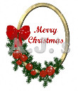 Merry Christmas Oval Frame