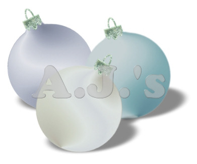 Satin Christmas Ornaments