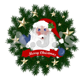 Santa Wreath
