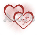 Together Forever Intertwined Hearts