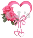 Pink Hearts & Roses