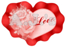Red Heart w/ Roses