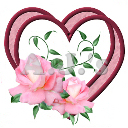 Pink Heart Roses